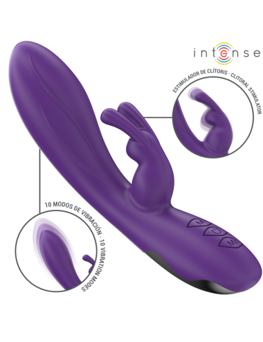 INTENSE - VIBRATORE RANDALL RABBIT 10 VIBRAZIONI VIOLA