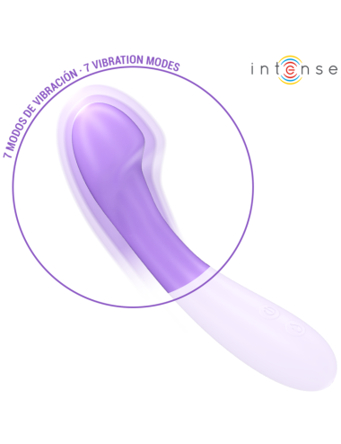 INTENSE - VIBRATORE BECKY 19 CM RISCALDABILE 7 VIBRAZIONI VIOLA