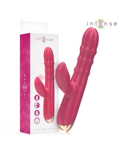 INTENSE - CHLOE VIBRATORE MULTIFUNZIONE 3 IN 1 ROSSO