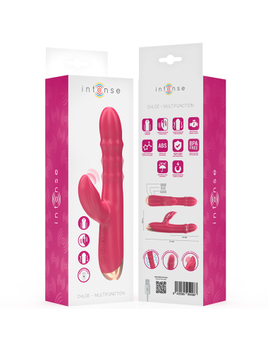 INTENSE - CHLOE VIBRATORE MULTIFUNZIONE 3 IN 1 ROSSO