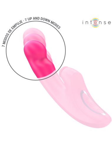 INTENSE - VIBRATORE EMI 13,5 CM MULTIFUNZIONE 3 IN 1 10 VIBRAZIONI ROSA