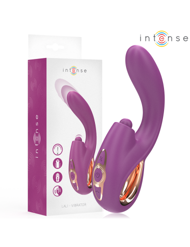INTENSE - LALI VIBRATORE MULTIFUNZIONE PUNTO G TAPPING & THRUST & VIBRATION VIOLA