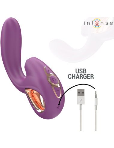 INTENSE - LALI VIBRATORE MULTIFUNZIONE PUNTO G TAPPING & THRUST & VIBRATION VIOLA