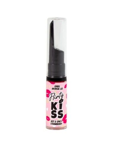 SECRETPLAY - GEL PER BACI CIVATRICI CON EFFETTI SESSUALI ORALI FRAGOLA E MENTA 2 x 8 GR