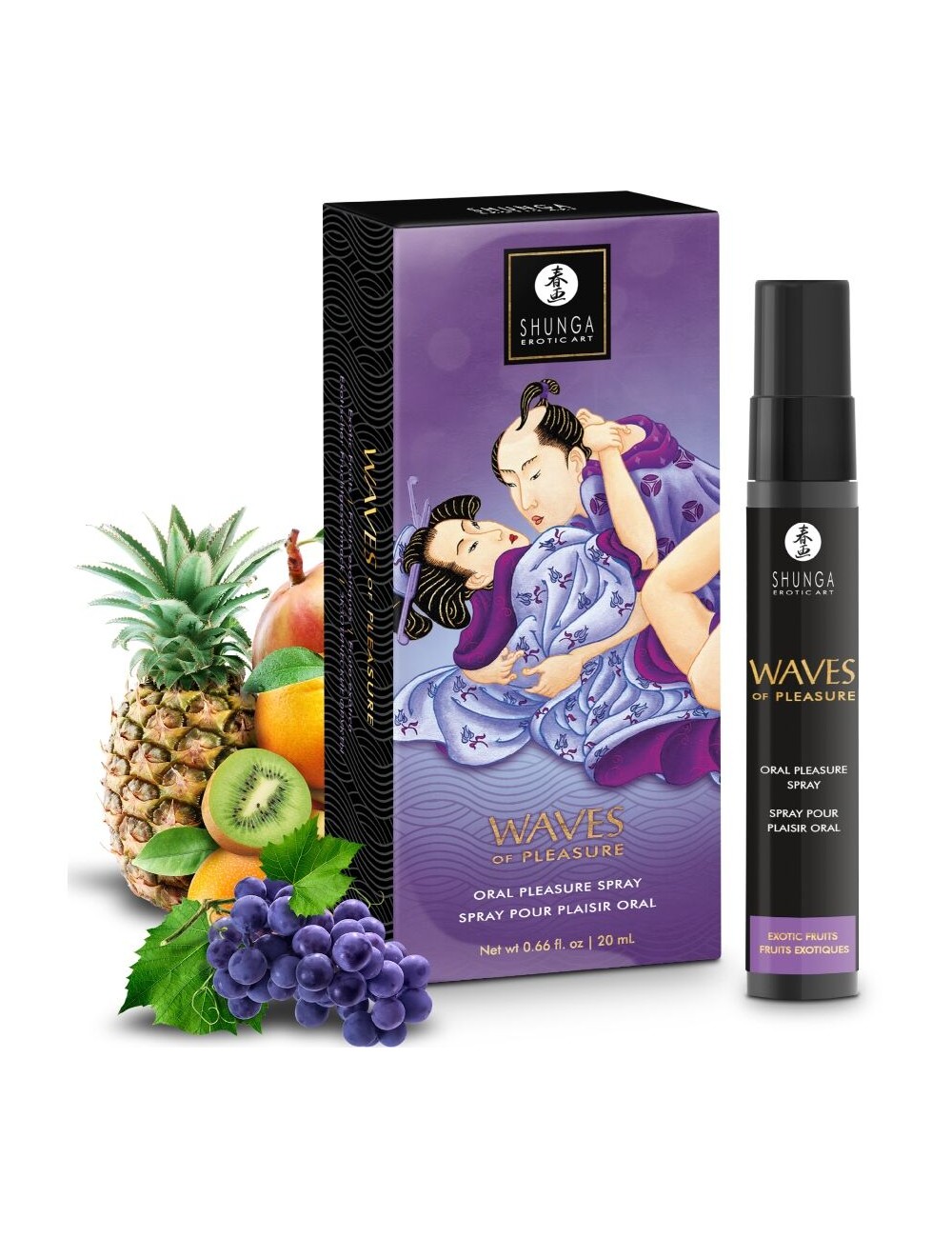 SHUNGA - WAVES PLEASURE SPRAY ORALE SEDUCENTE FRUTTI ESOTICI 20 ML