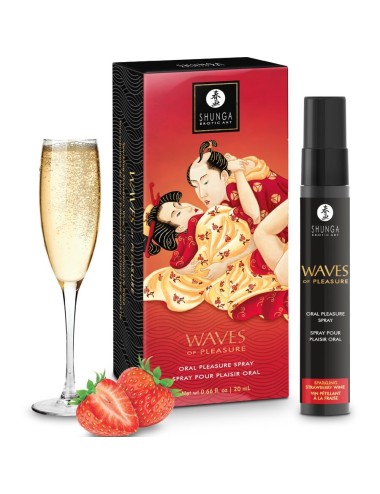 SHUNGA - WAVES PLEASURE SPRAY ORALE SEDUCENTE FRAGOLA 20 ML