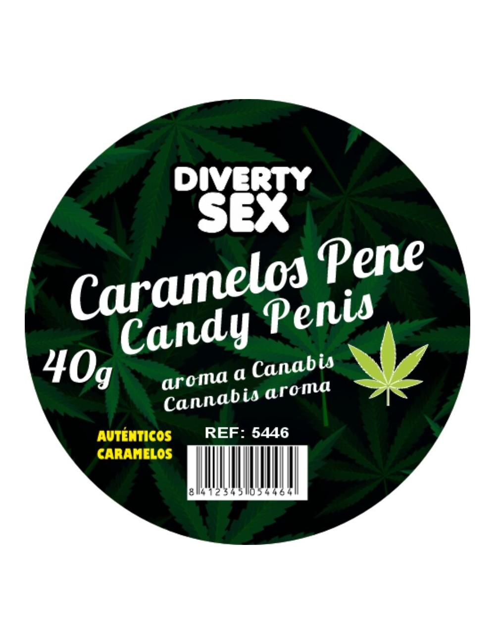 DIABLO GOLOSO - 20 CARAMELLE PER PENE AROMA CANNABIS