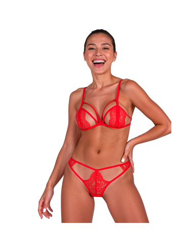 PASSION - ANUVERA REGGISENO + PERIZOMA FIRE BRICK L/XL