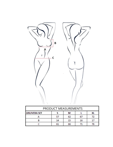 PASSION - ANUVERA REGGISENO + PERIZOMA BIANCO S/M