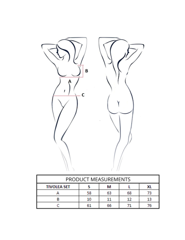 PASSION - TIVOLEA REGGISENO + PERIZOMA VIOLA S/M