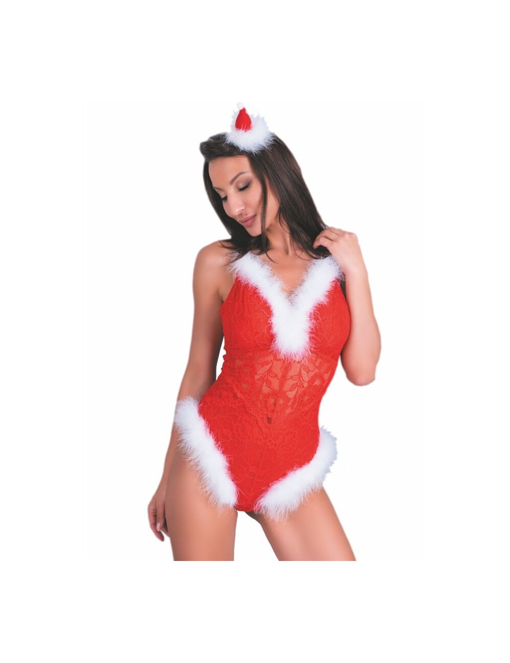 LIVCO CORSETTI FASHION - NAUGHTY SANTA LC 90706 BODY NATALIZIO S/M