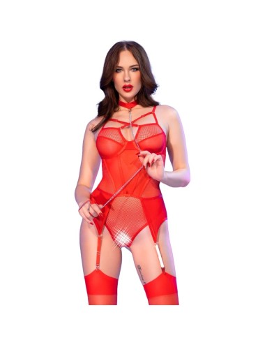 CHILIROSE - CR 4879 BODY CROCCHLESS ROSSO L