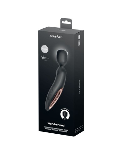 SATISFYER - WAND ERLAND MASSAGGIATORE VIBRANTE NERO