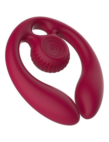 SNAIL VIBE - GIZI DUO STIMOLATORE DI COPPIA TELECOMANDO BORDEAUX