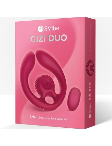 SNAIL VIBE - GIZI DUO STIMOLATORE DI COPPIA TELECOMANDO BORDEAUX