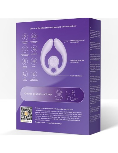 SNAIL VIBE - GIZI DUO STIMOLATORE DI COPPIA CON TELECOMANDO LILLA
