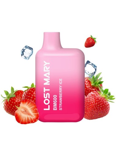 LOST MARY - BM600 NICOTINA VAPER 2% MONOUSO FRAGOLA GHIACCIO