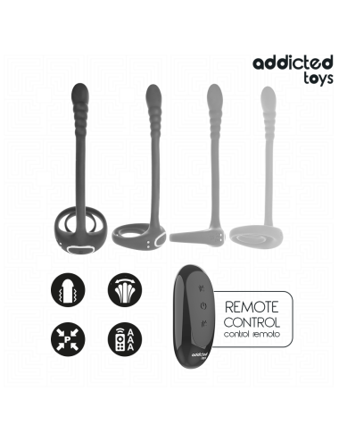 ADDICTED TOYS - ANELLO VIBRANTE PER IL PENE CON TELECOMANDO P-SPOT