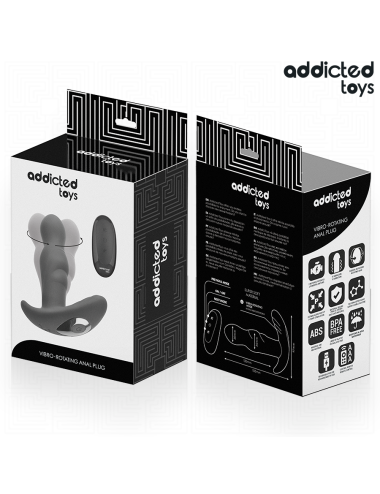 ADDICTED TOYS - TAPPO ANALE ROTANTE E VIBRANTE CON TELECOMANDO