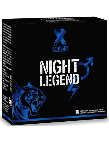 XPOWER - NIGHT LEGEND STIMOLANTE AD AZIONE RAPIDA PER EREZIONE E PRESTAZIONI 10 CAPSULE
