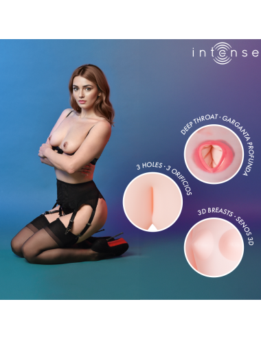INTENSE DOLLS - MONIQUE BAMBOLA GONFIABILE CON TRE ORIFIZI