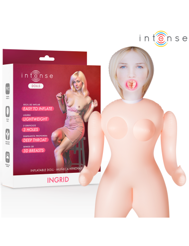 INTENSE DOLLS - BAMBOLA GONFIABILE INGRID CON TRE ORIFIZI