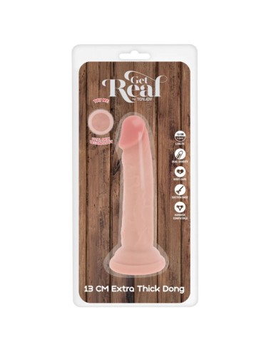 GET REAL - DONG DELUXE IN TPE A DOPPIA DENSITÀ 13 CM