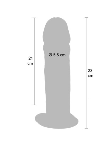 GET REAL - DONG DELUXE IN TPE A DOPPIA DENSITÀ 23 CM