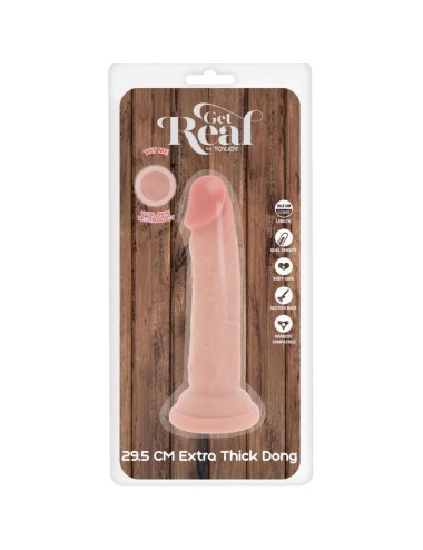 GET REAL - DONG DELUXE IN TPE A DOPPIA DENSITÀ 29,5 CM