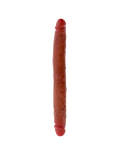GET REAL - DILDO IN SILICONE A DOPPIA ESTREMITÀ CARAMELLO 35 CM