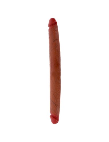 GET REAL - DILDO IN SILICONE A DOPPIA ESTREMITÀ CARAMELLO 40 CM