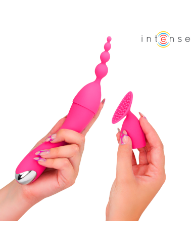INTENSE - CHER VIBRATORE CON TESTINE INTERCAMBIABILI