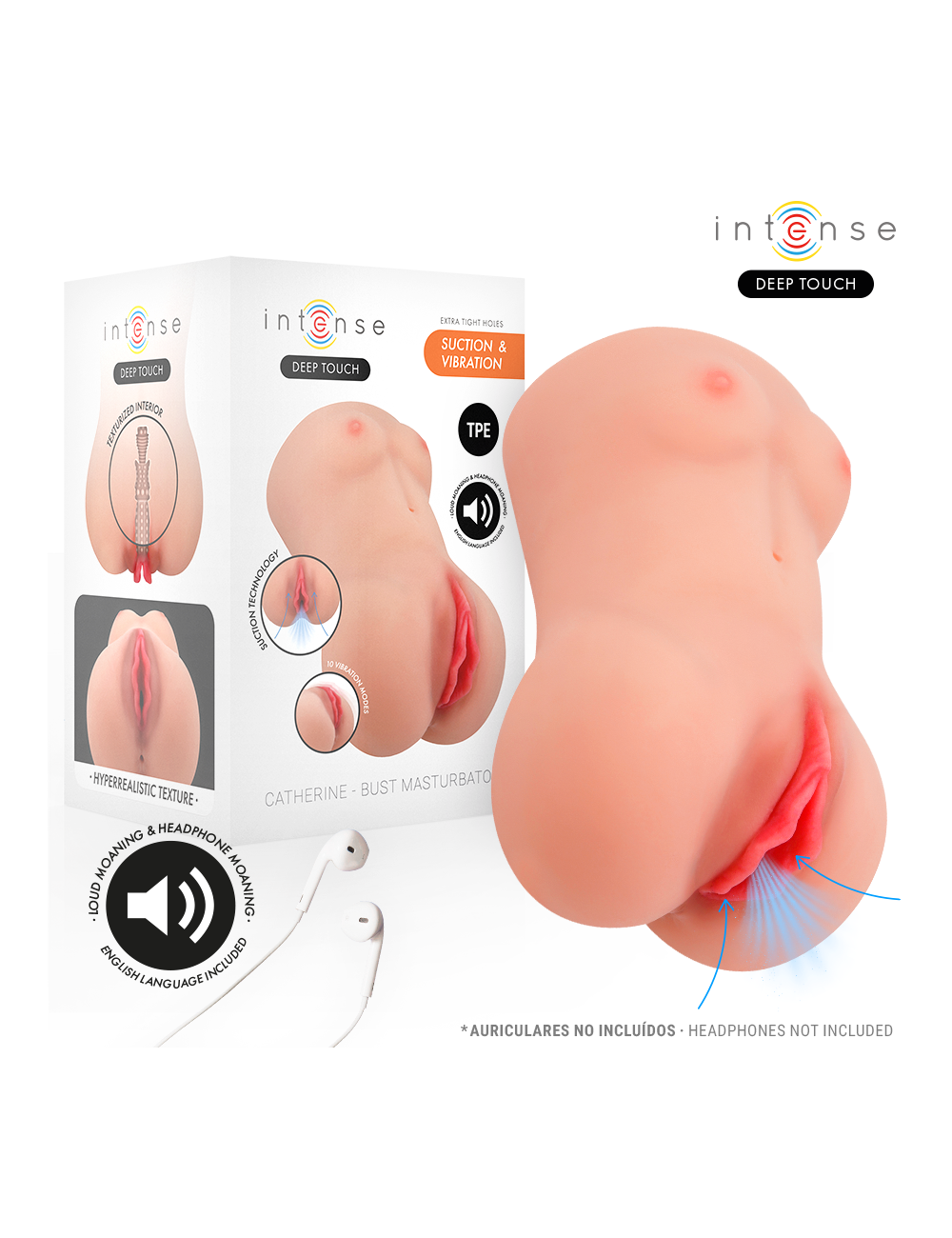 INTENSE DEEP TOUCH - CATHERINE VIBRATORE E MASTURBATORE A VENTOSA CON VOCAZIONE