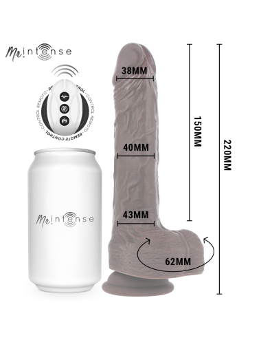 MR INTENSE - MATT REALISTICO MULTIFUNZIONE CON VIBRAZIONE SU E GIÙ TELECOMANDO 22 CM -O- 4 CM
