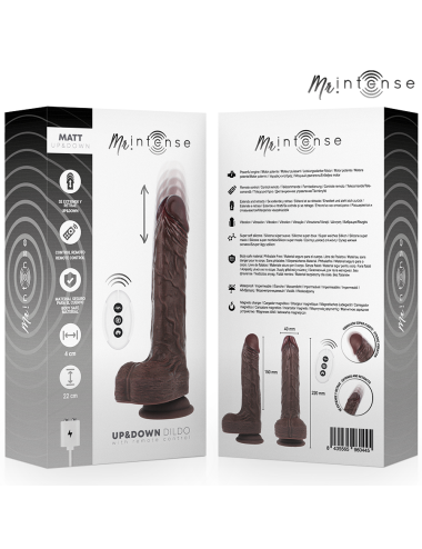 MR INTENSE - MATT REALISTICO MULTIFUNZIONE CON VIBRAZIONE SU E GIÙ TELECOMANDO 22 CM -O- 4 CM