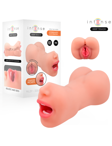 INTENSE DEEP TOUCH - MASTURBATORE RILEY A DOPPIA BOCCA E VAGINA