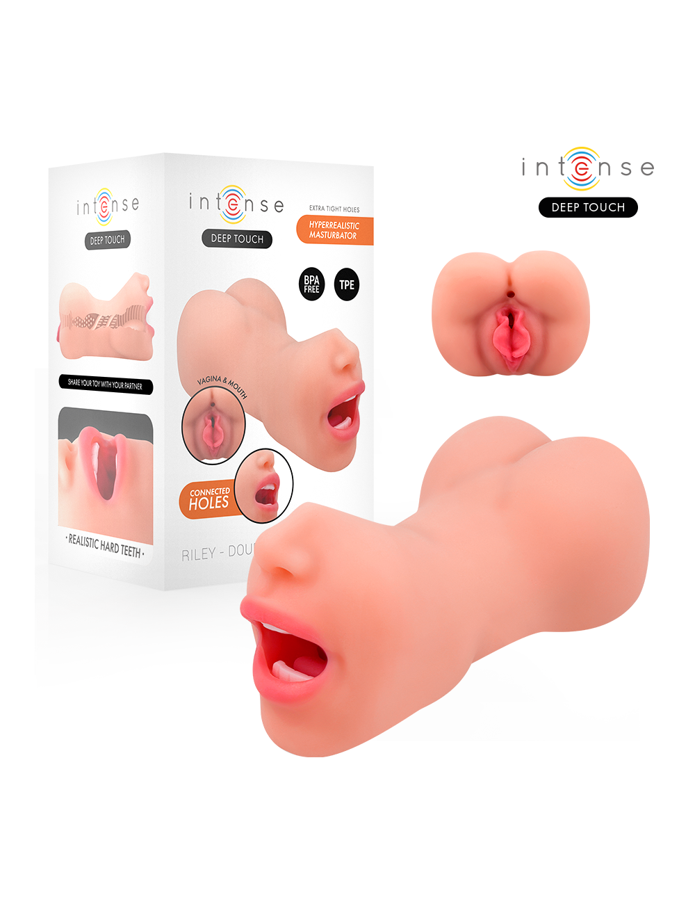 INTENSE DEEP TOUCH - MASTURBATORE RILEY A DOPPIA BOCCA E VAGINA