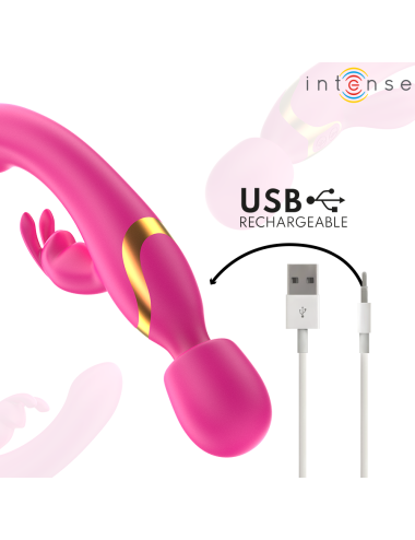 INTENSE - WINONA DOPPIO VIBRATORE CONIGLIO E BACCHETTA