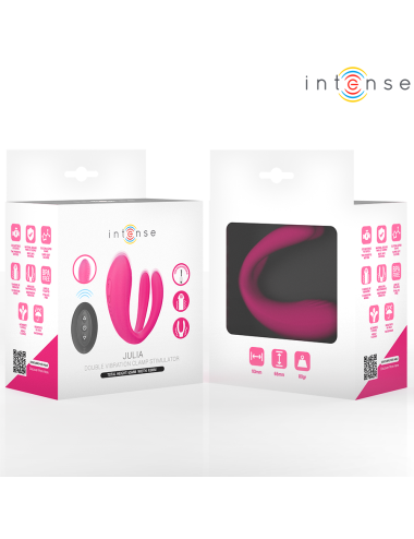 INTENSE - JULIA DOPPIO VIBRATORE STIMOLATORE A MORSETTO CON TELECOMANDO