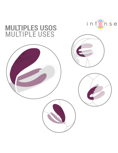 INTENSE - STIMOLATORE A MORSETTO CON VIBRAZIONE E TAPPING SANDRA CON TELECOMANDO