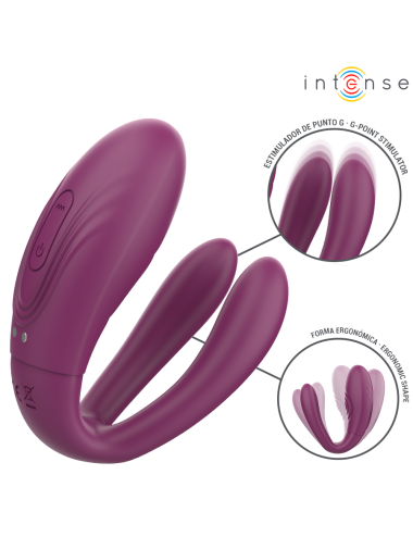 INTENSE - STIMOLATORE A MORSETTO CON VIBRAZIONE E TAPPING SANDRA CON TELECOMANDO
