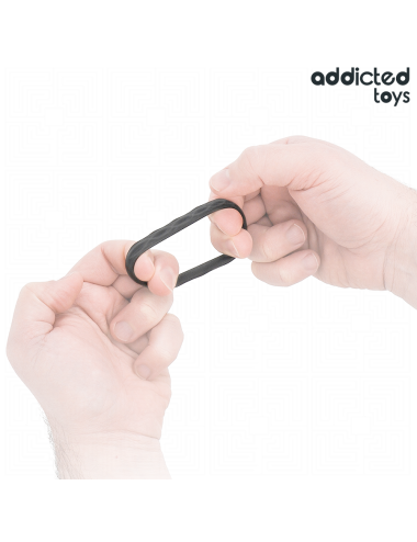 ADDICTED TOYS - SET DI ANELLI PER IL PENE TESTURIZZATI 4 MISURE