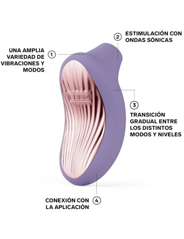 LELO - SONA 3 MASSAGGIATORE CLITORIDEO SONICO VIOLET DUSK