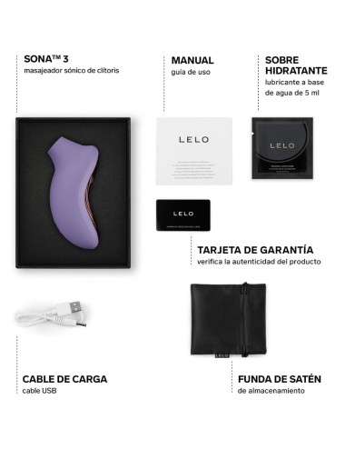 LELO - SONA 3 MASSAGGIATORE CLITORIDEO SONICO VIOLET DUSK