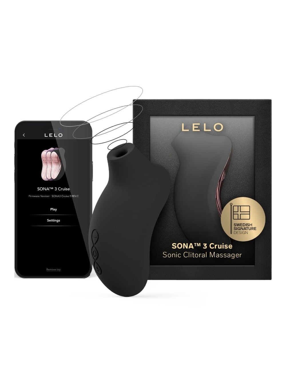 LELO - SONA 3 CRUISE MASSAGGIATORE CLITORIDEO SONICO NERO
