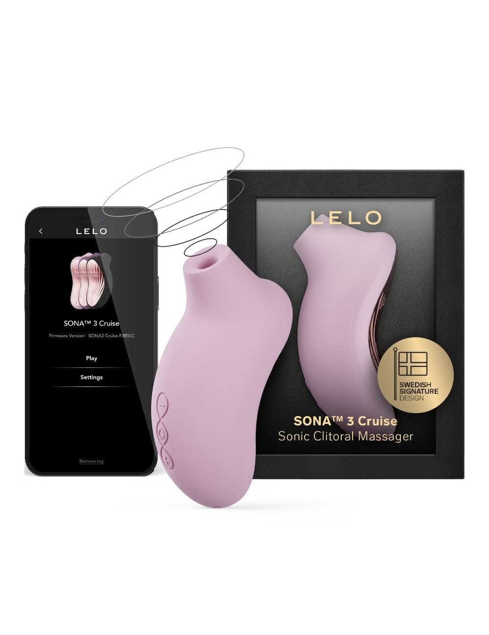 LELO - SONA 3 CRUISE MASSAGGIATORE CLITORIDEO SONICO ROSA CHIARO