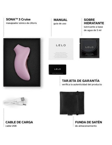 LELO - SONA 3 CRUISE MASSAGGIATORE CLITORIDEO SONICO ROSA CHIARO