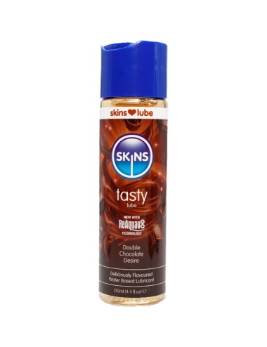SKINS - LUBRIFICANTE GUSTOSO A BASE D'ACQUA DOPPIO CIOCCOLATO 130 ML