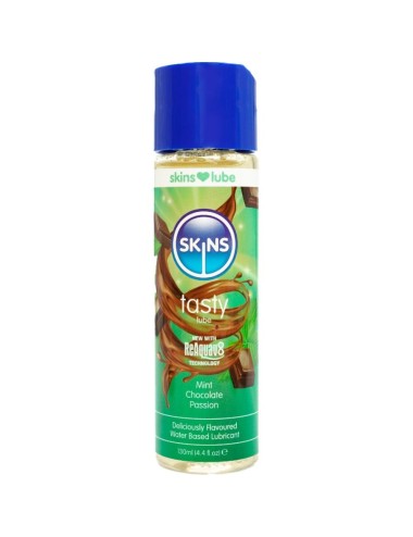 SKINS - LUBRIFICANTE GUSTOSO A BASE D'ACQUA MENTA E CIOCCOLATO 130 ML