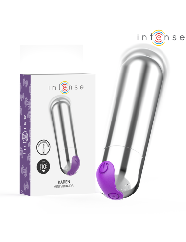 INTENSE - KAREN MINI PROIETTILE VIBRANTE RICARICABILE ARGENTO